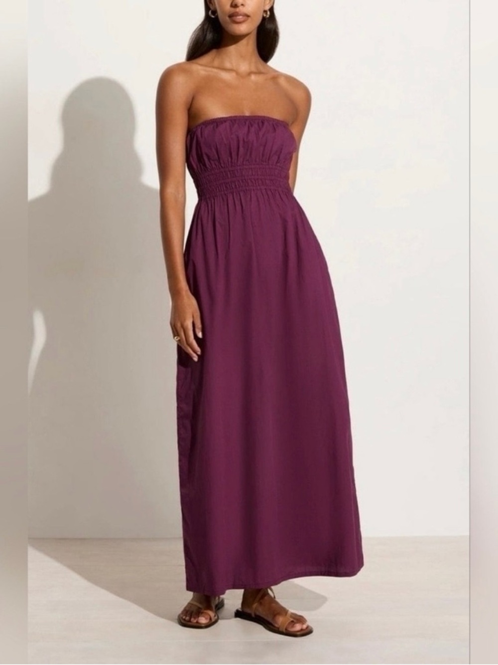 Faithfull The Brand Le Bon Maxi Strapless Dress
